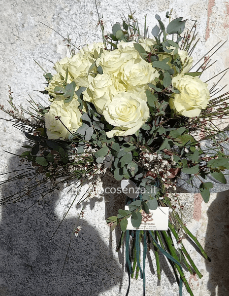 mazzo rose bianche