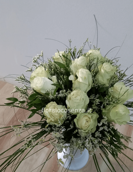 Bouquet rosa bianca
