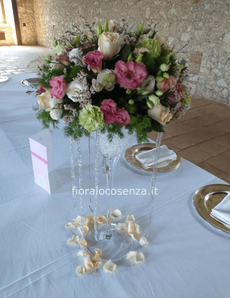 centrotavola azzurra