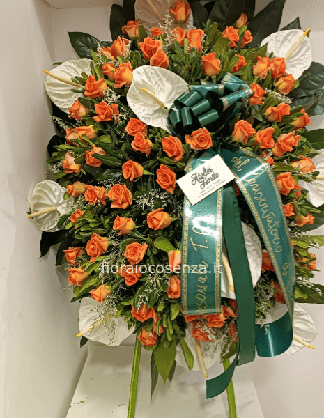 Cuscino funebre anthurium