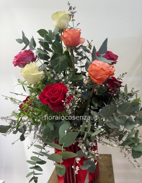 Box rose stelo lungo