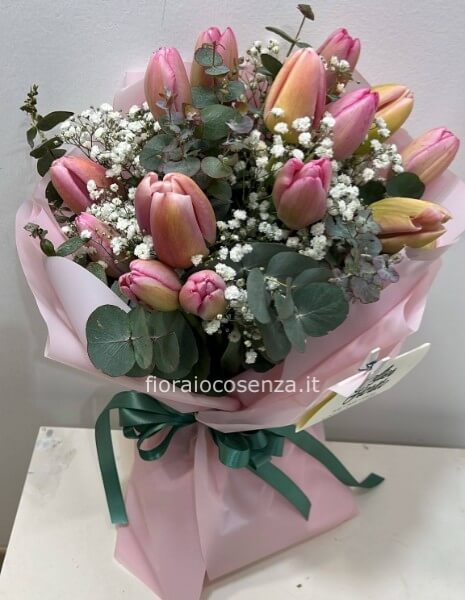 Mazzo tulipani pink